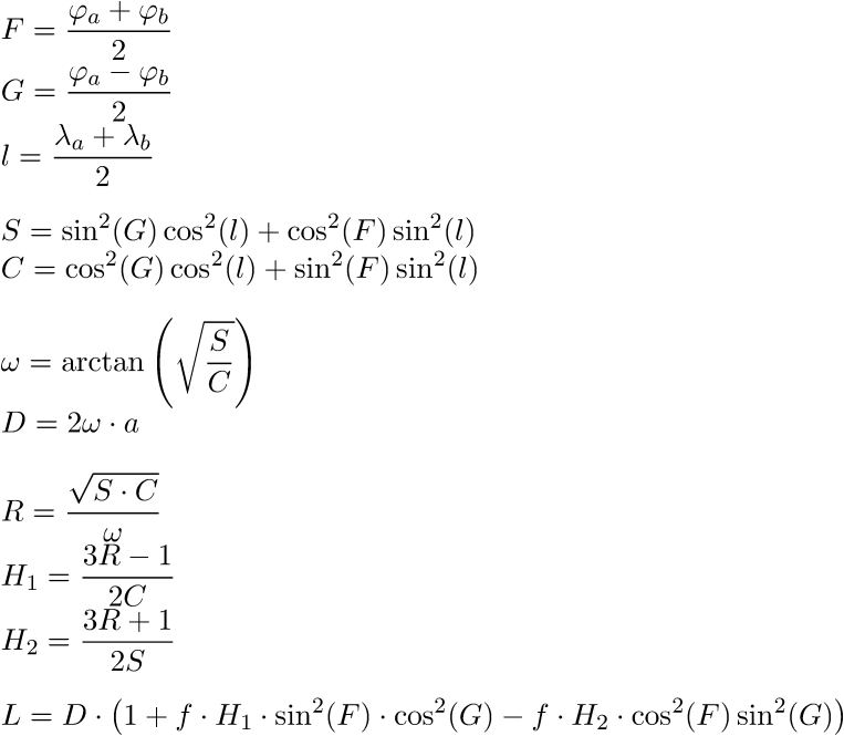 Vollst&auml;ndiger Formelapparat